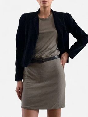 Black Cropped Women's Blazer Jacket